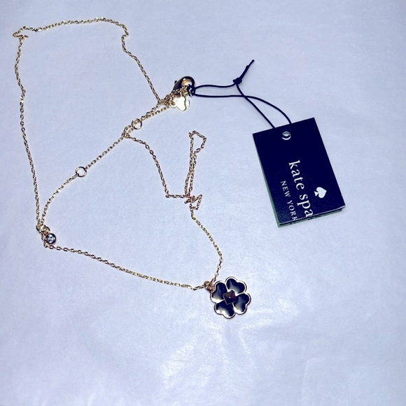 Kate Spade Stud Enamel Mini Pendant Necklace - Picture 3 of 10